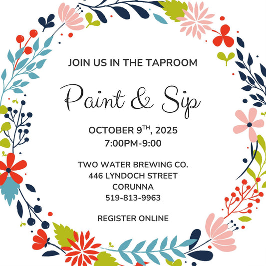 It’s Paint & Sip Night at the brewery!